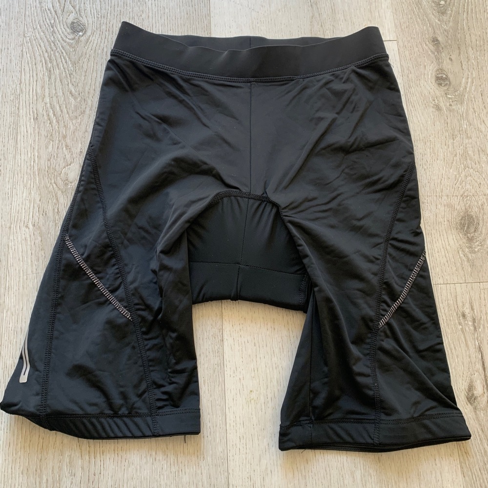 Crivit Pro‎ Men's Padded Cycling Shorts Black Size M CoolMax Technology